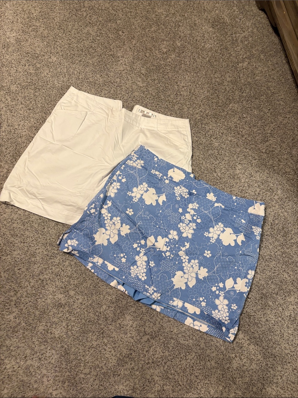 Women’s Golf Blue Floral & White Skort Set Nike - lady Hagen